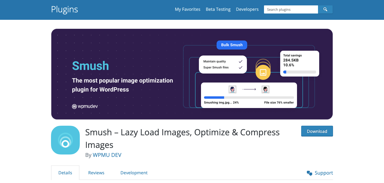 Web とパフォーマンスのために画像を最適化する方法 (知っておくべきことすべて) 9 Smush