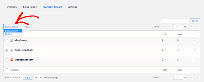 Elimina i backlink contenenti spam Delete spammy backlinks