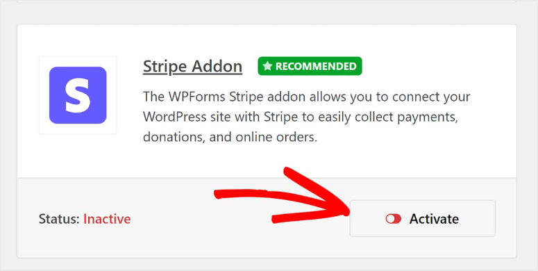 activer-stripe - IsItWP - Détecteur de thèmes WordPress gratuit stripe add one apple pay wpforms