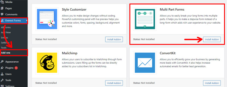 Add-on Multi Bagian Buat Formulir Multi Langkah dengan Bilah Kemajuan