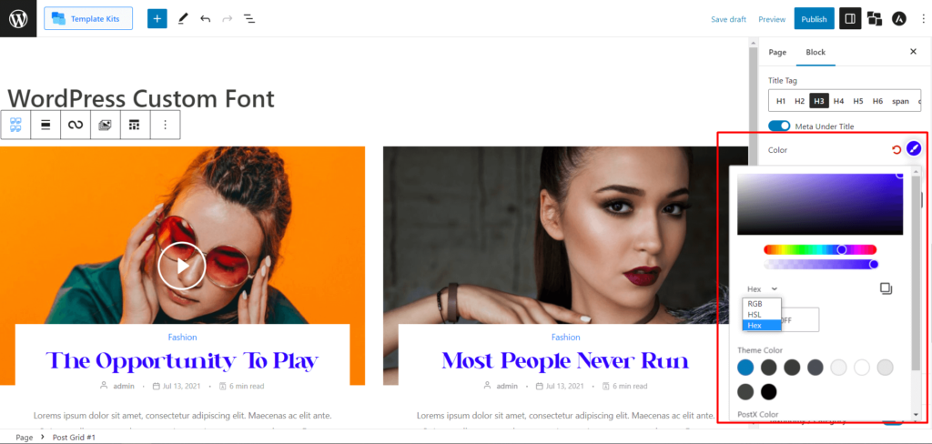 WordPress Özel Yazı Tipleri Nasıl Eklenir: Tipografide Tam Kontrolü Elinize Alın 29 Color Picker for Fonts