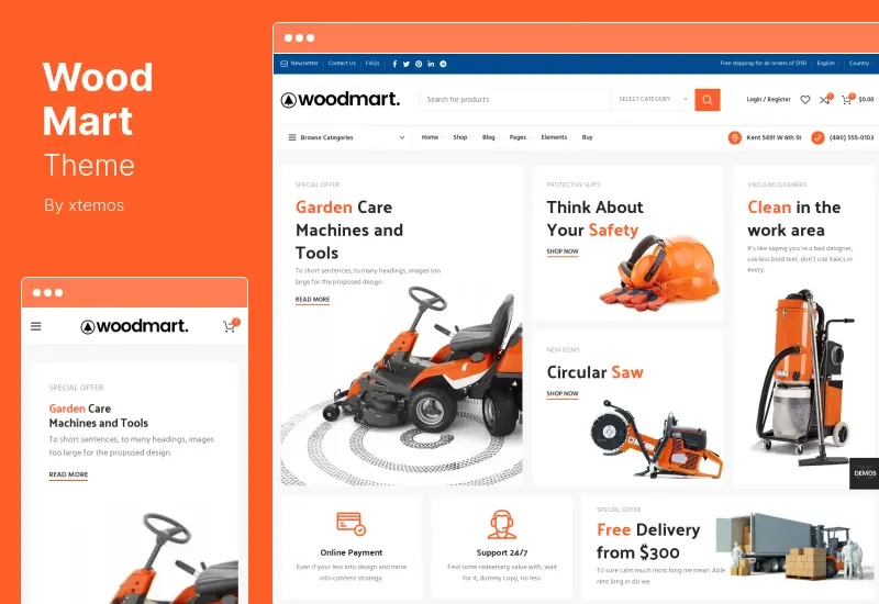 WoodMart Theme - موضوع WooCommerce متعدد الأغراض