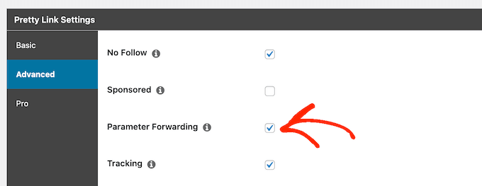 Jak skonfigurować przekazywanie parametrów za pomocą Pretty Links How to set up parameter forwarding using Pretty Links