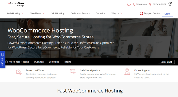 استضافة InMotion استضافة WooCommerce