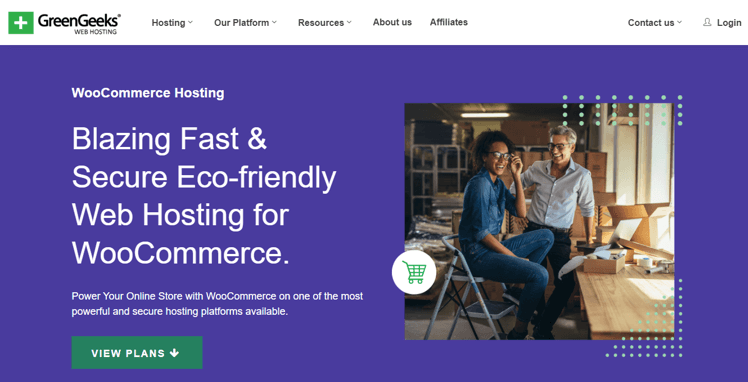 استضافة GreenGeeks WooCommerce