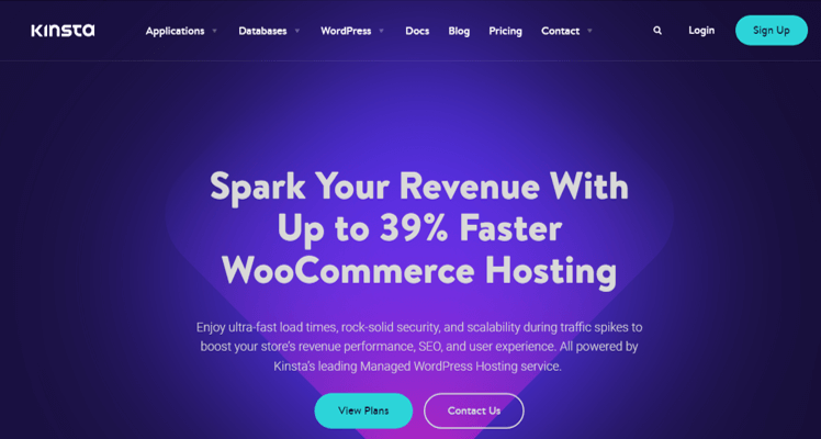 استضافة Kinsta WooCommerce