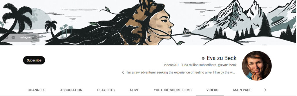 Eva Zu Beck: vlogger di viaggi femminile
