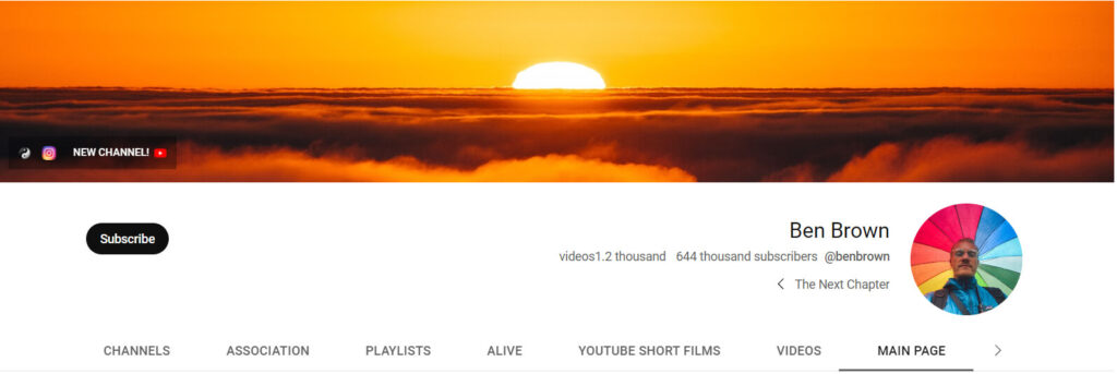 Mr Ben Brown: famoso avventuriero su YouTube