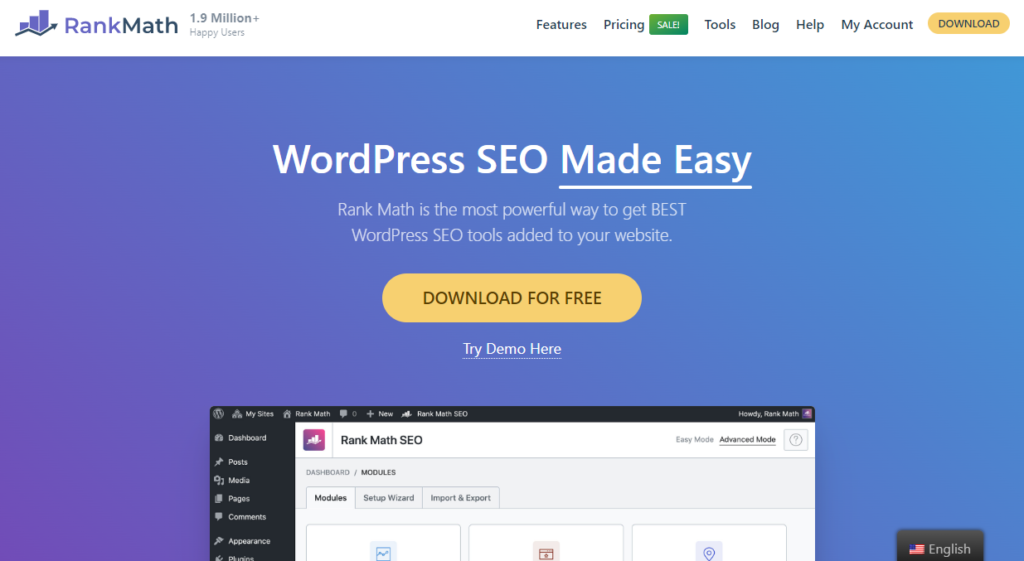 อันดับคณิตศาสตร์ - หัวขาด cms และ wordpress