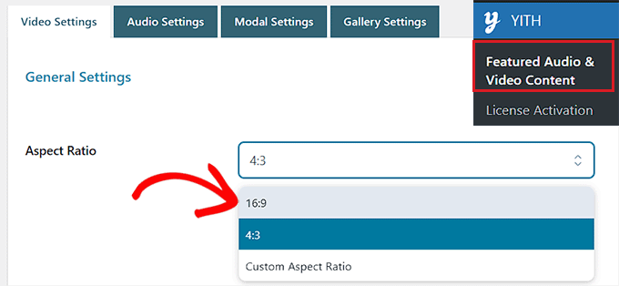Pilih rasio aspek untuk video produk Choose the aspect ratio for the product video