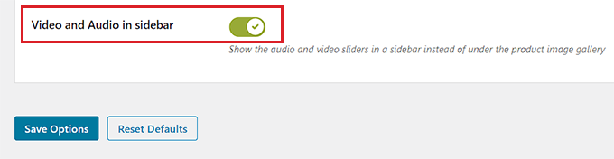 Tampilkan video di sidebar Show the video in the sidebar