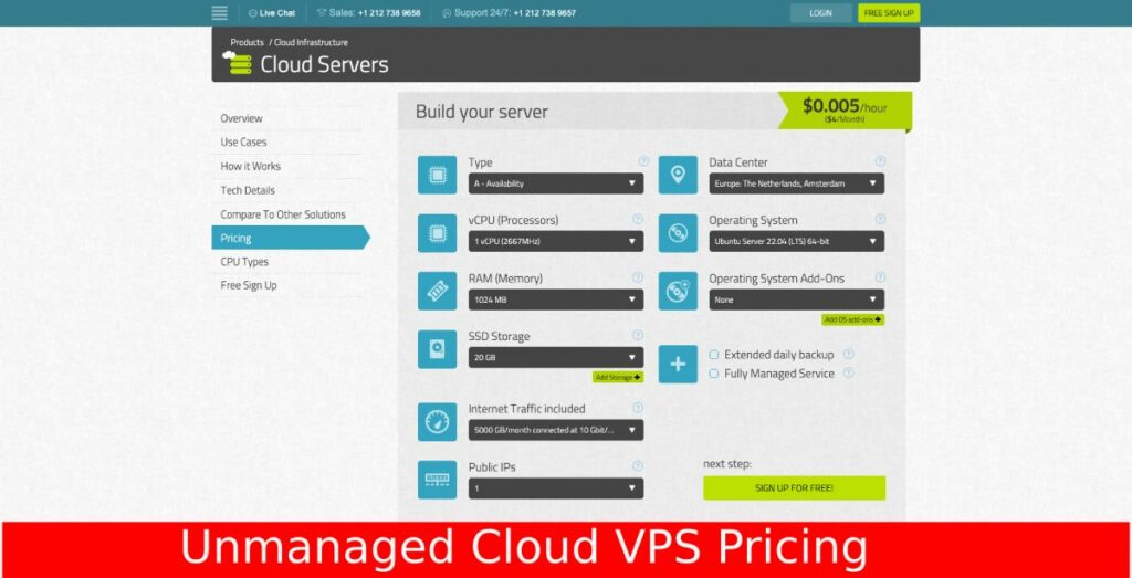 Harga VPS Tidak Terkelola Kamatera