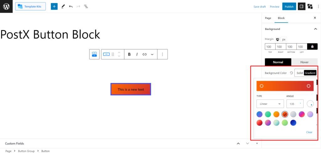 Cómo agregar botones en WordPress: Mejore sus botones de WordPress con PostX 13 Button Color Setting