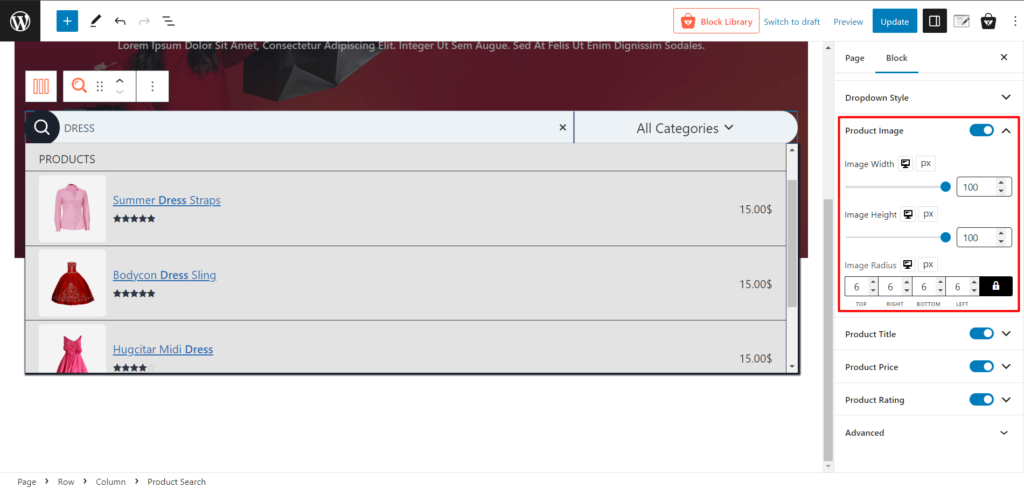 Como adicionar pesquisa de produtos WooCommerce: um guia para aprimorar a experiência de compra 10 Product Image Settings