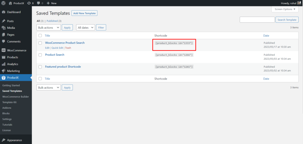 Como adicionar pesquisa de produtos WooCommerce: um guia para aprimorar a experiência de compra 16 Copying The Shortcode