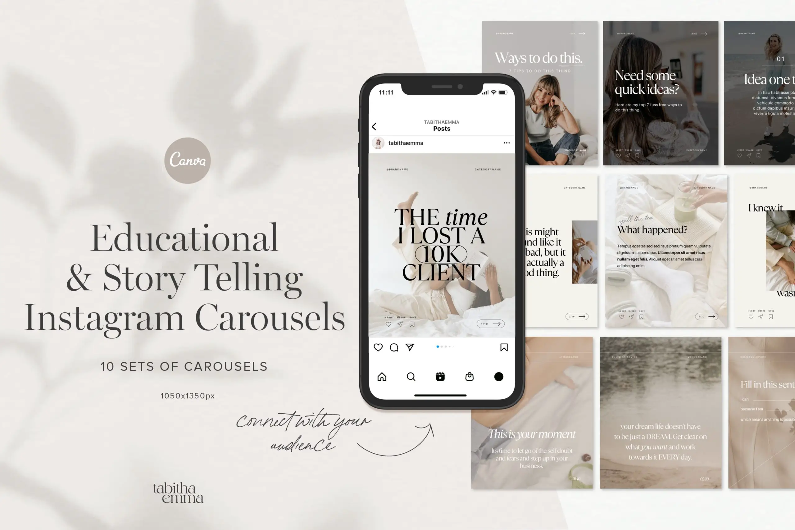 Plantillas de carrusel de Instagram -