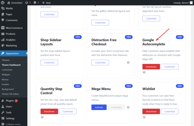 Botiga Pro 中的 Google 自动完成模块