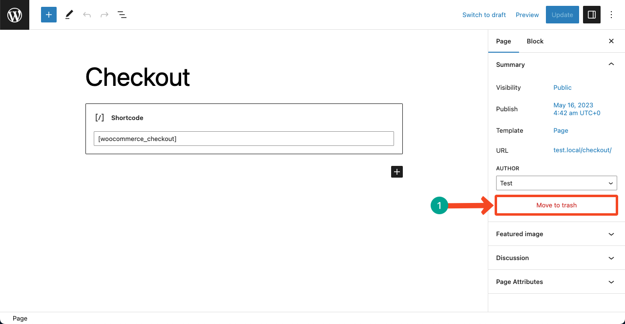 WordPress から未使用のショートコードを削除する方法 (4 つの簡単な方法) 4 Move the unused shortcodes to trash