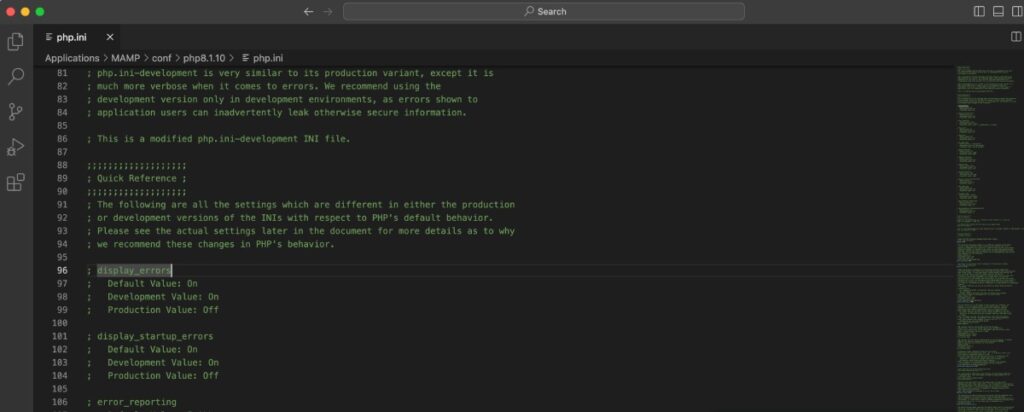 编辑 php-ini