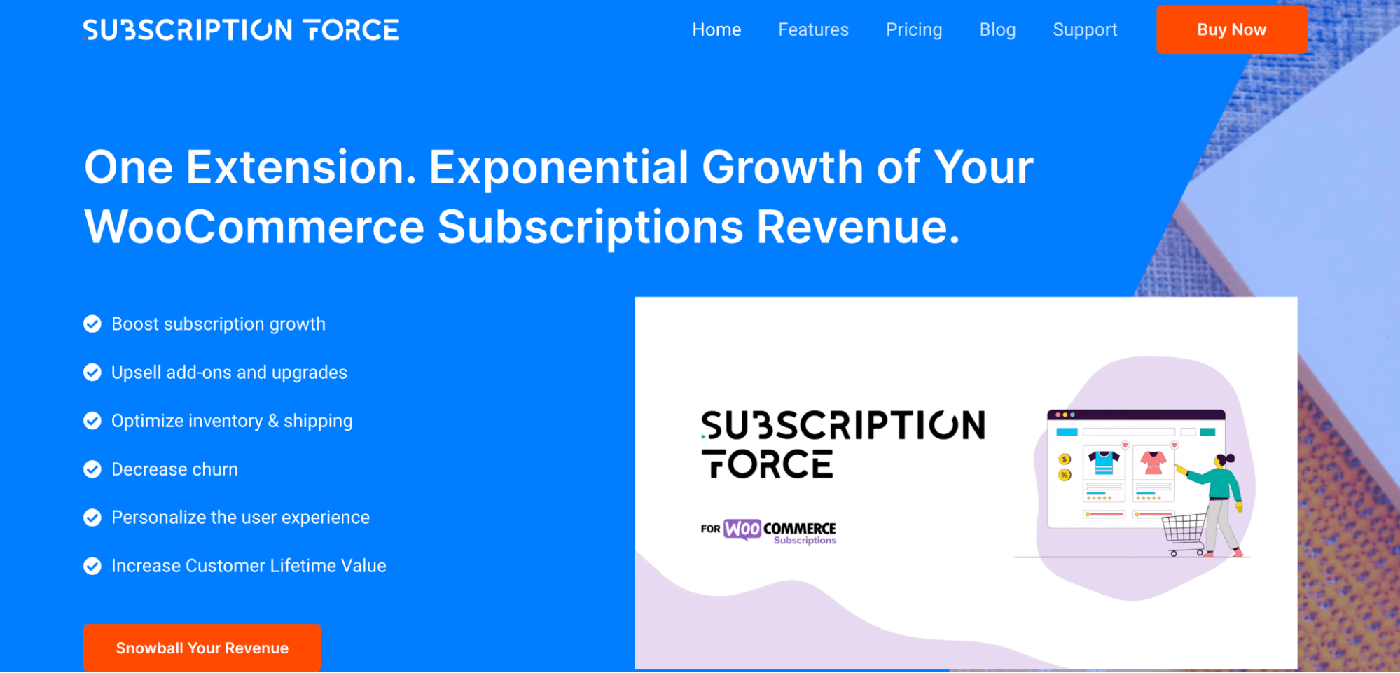 WooCommerce용 SubscriptionForce.