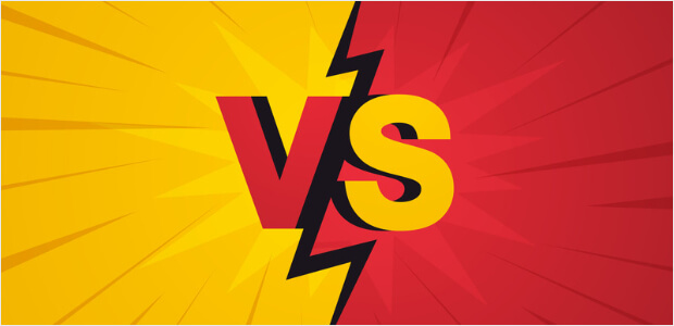 「vs」のイラスト