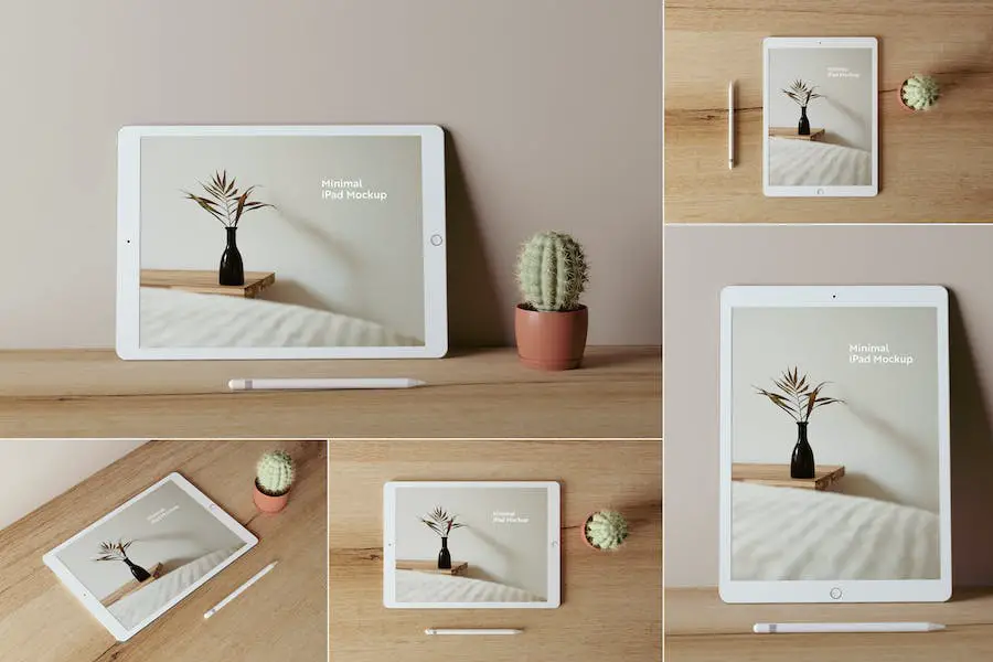 最小限の iPad モックアップ -
