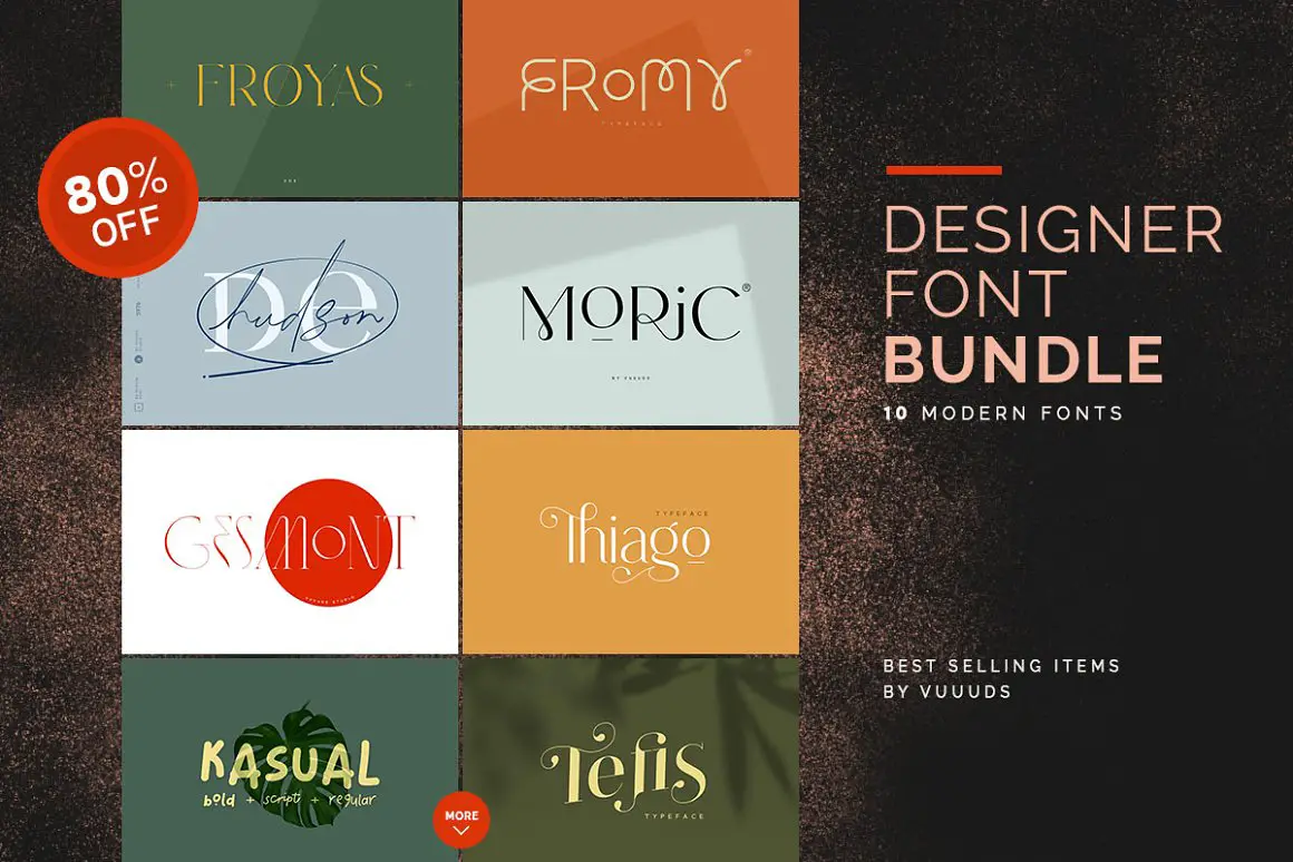 Designer-Schriftartenpaket -