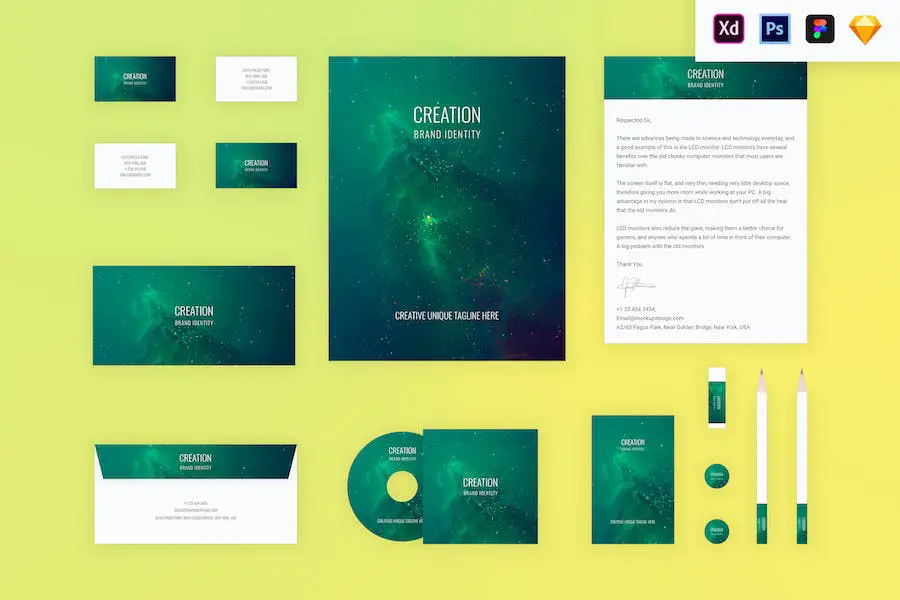Identitate de branding Mock Up - Creare -
