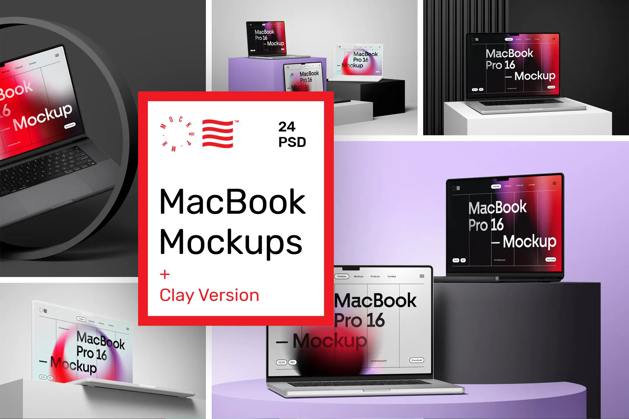 MacBook Pro 16 Machete + Stil Clay -
