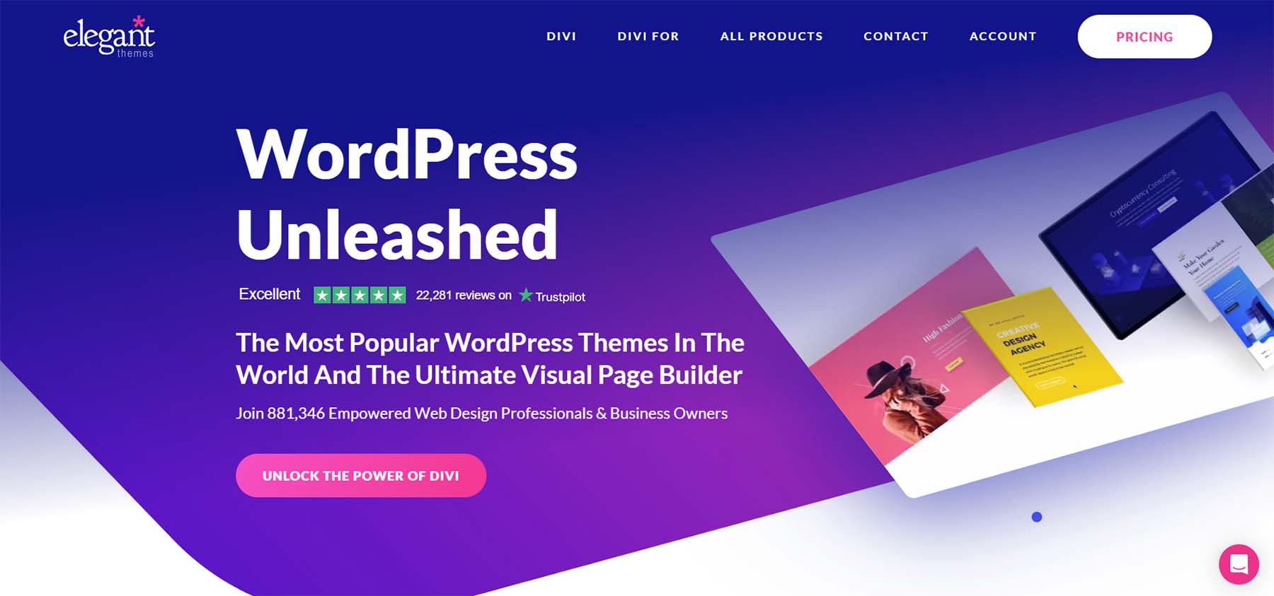 Divi, plugin de création de site Web WordPress premium