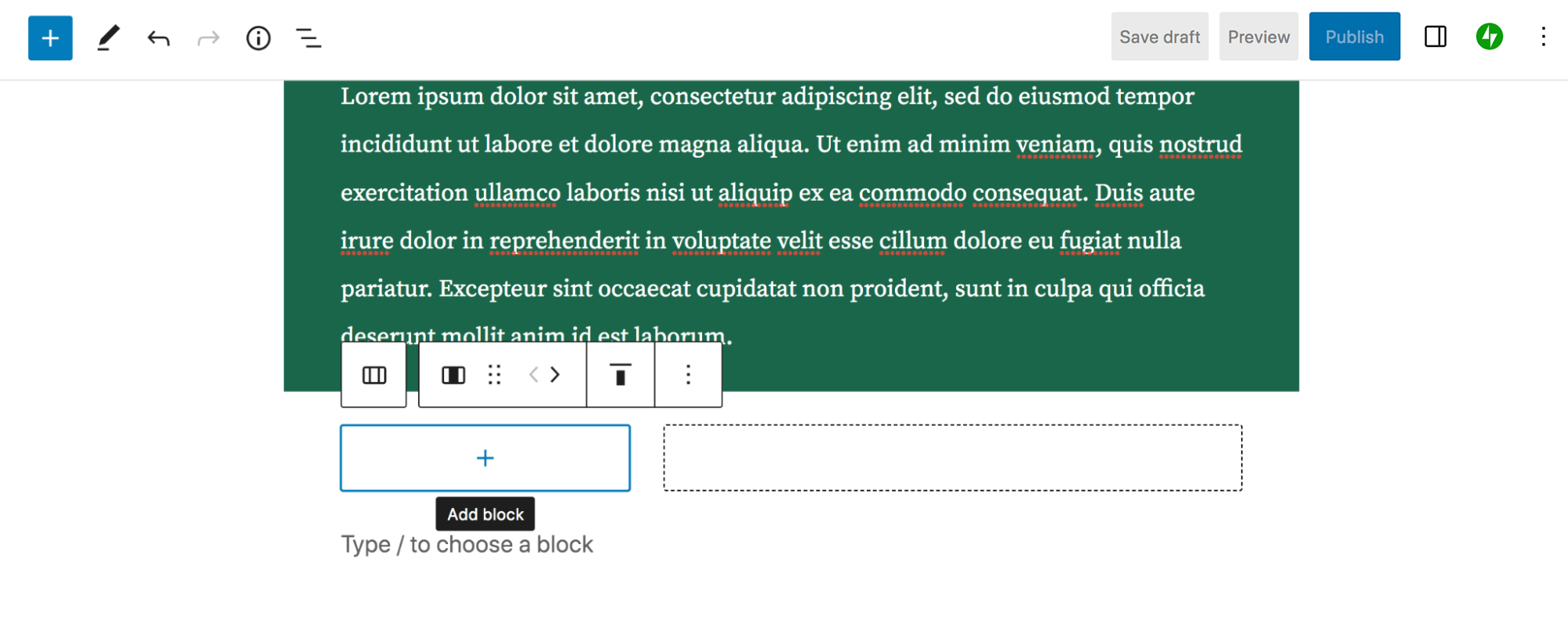 diseño de dos columnas en una publicación