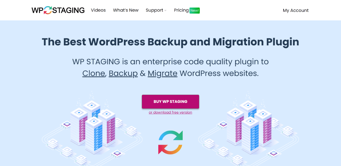 The WP Staging Homepage