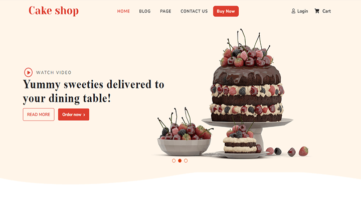 蛋糕和糕点店业务的 12 个最佳 WordPress 主题 2023 9 cakeshop 325