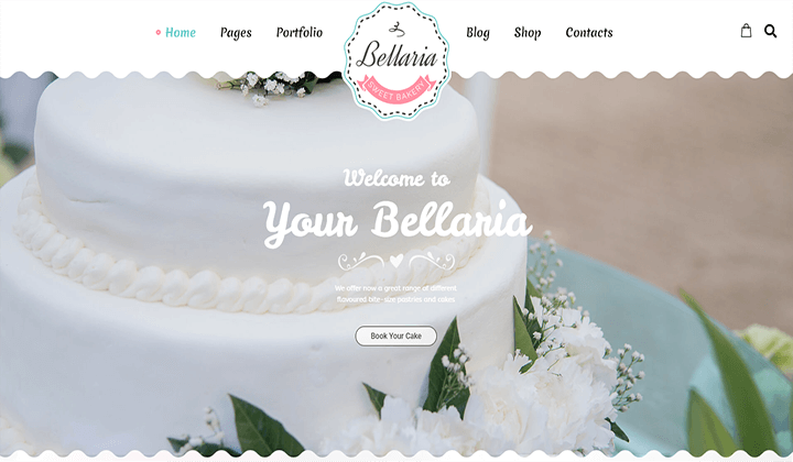 蛋糕和糕点店业务的 12 个最佳 WordPress 主题 2023 4 bellaria 555