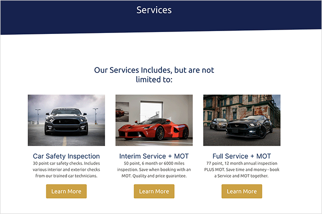 servicepagedesignexample SeedProd service page design example