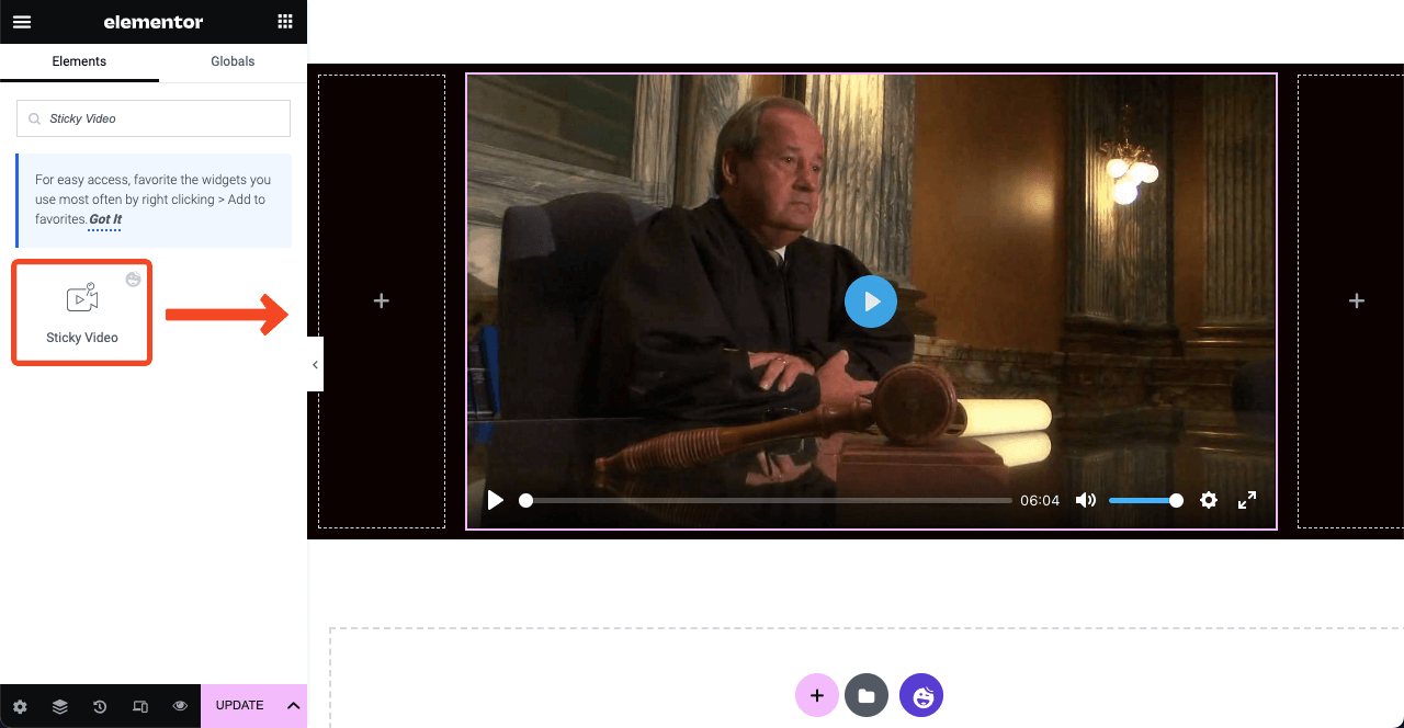 Jak stworzyć stronę prawnika za pomocą Elementora i HappyAddons 22 Add Videos to the Homepage