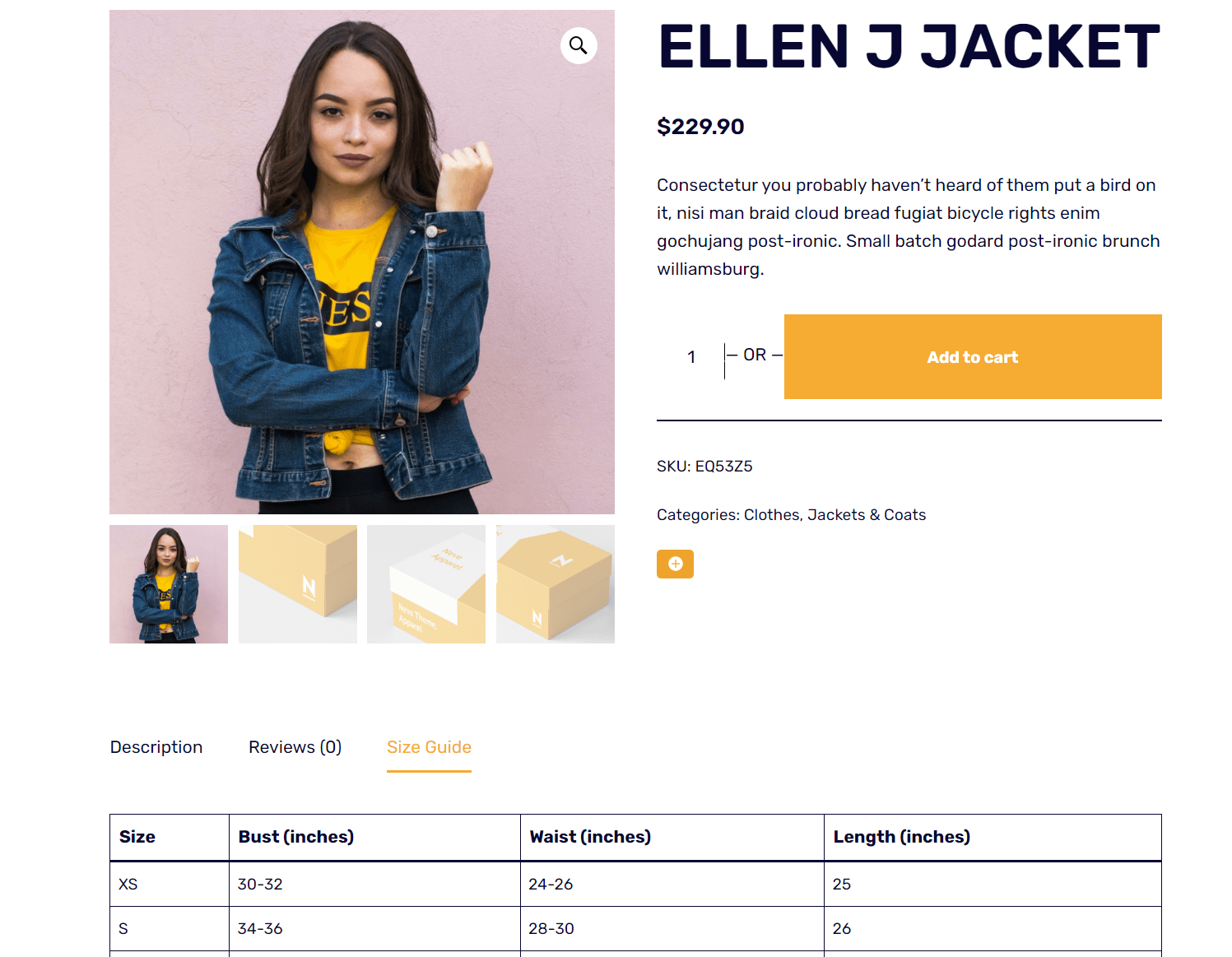 Sparks eklentisi ile oluşturabileceğiniz WooCommerce için özel ürün sekmelerine bir örnek.