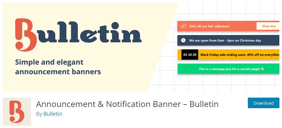 Bulletin-Plugin