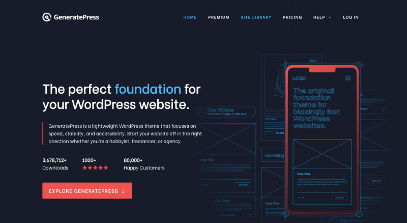 generatePress-wordpress-主题
