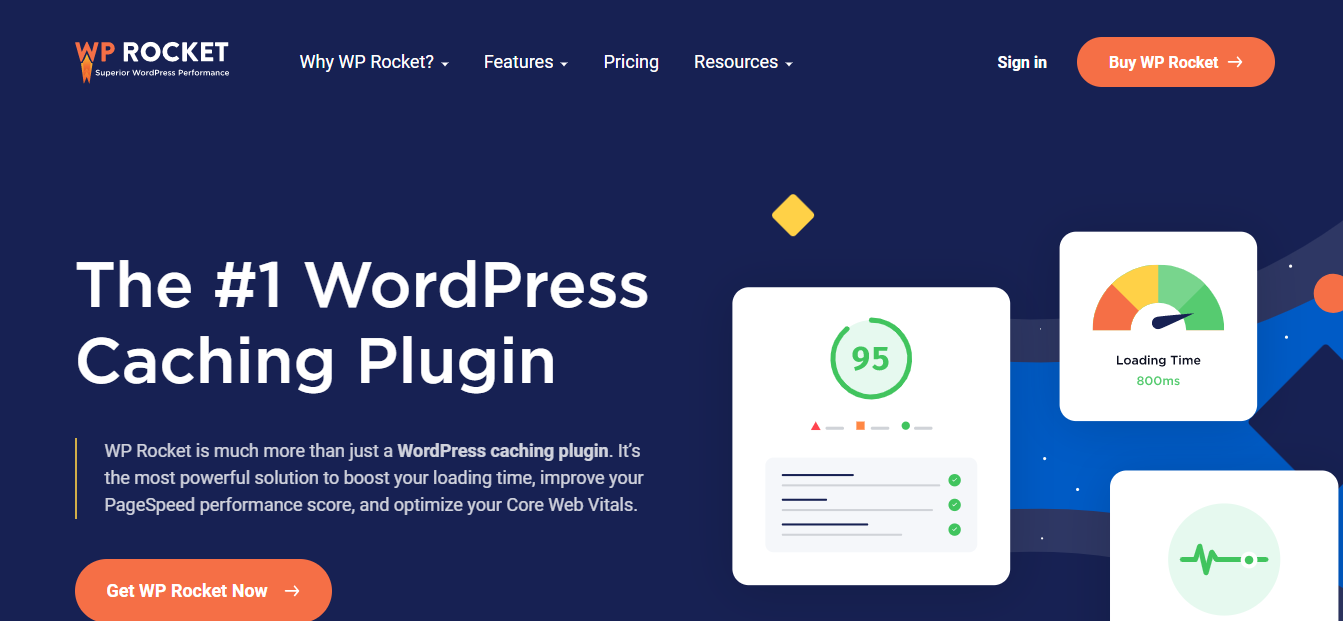 เครื่องมือเพิ่มประสิทธิภาพหน้า WP Rocket