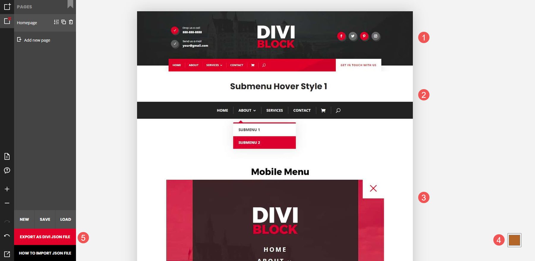 Progettare un layout con Divi Block