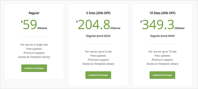 wpbakerypricing 種子產品 WPBakery pricing details