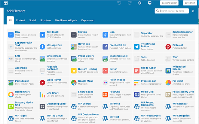 wpbakeryelements 種子產品 WPBakery Elements library