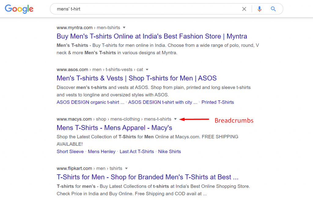 Esta es una imagen de breadcrumbs-eCommerce-seo