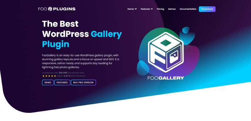 foogallery وورد البرنامج المساعد لقطة شاشة الصفحة الرئيسية