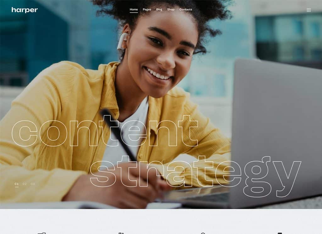 哈珀 |撰稿人和營銷專家 WordPress 主題