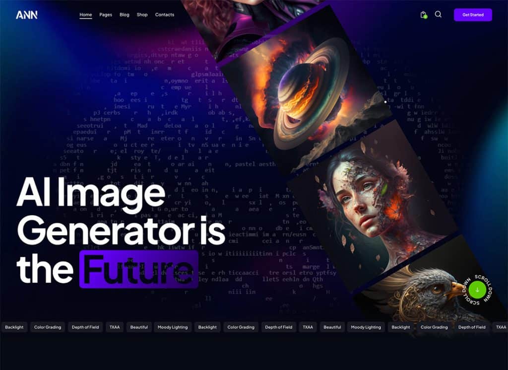 ANA | Tema WordPress de IA de Rede Neural Artificial