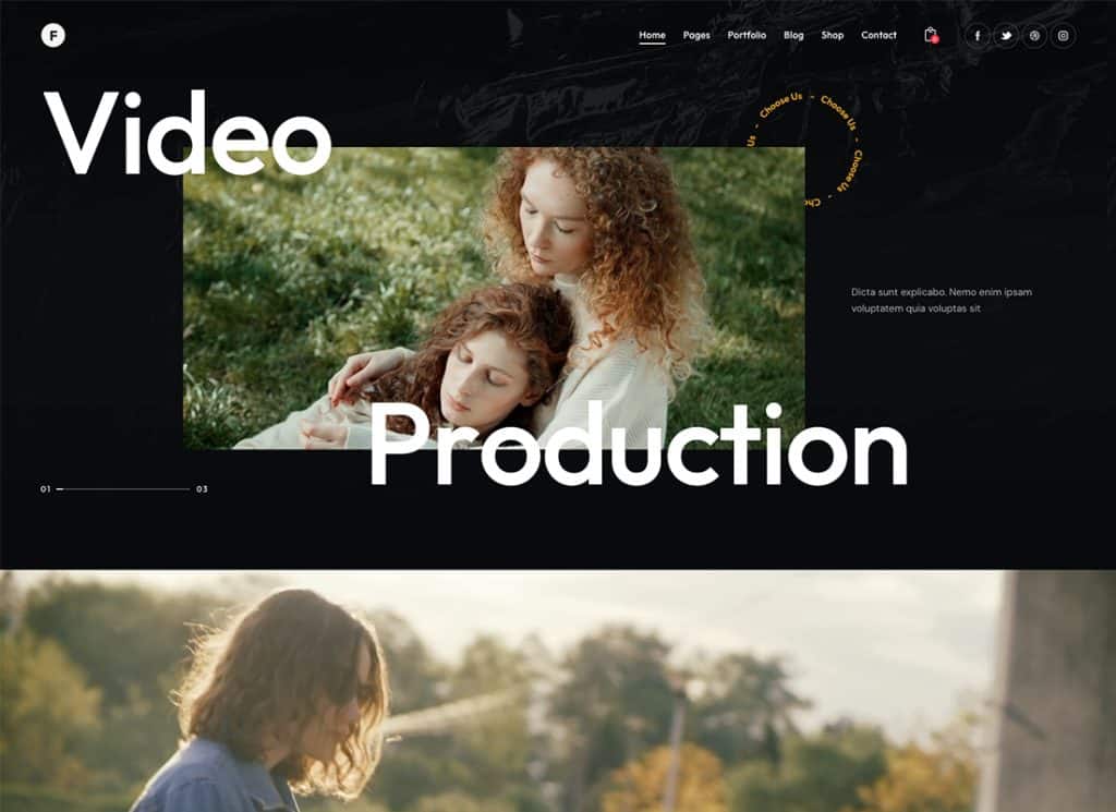 Bingkai | Tema WordPress Produksi Foto & Video