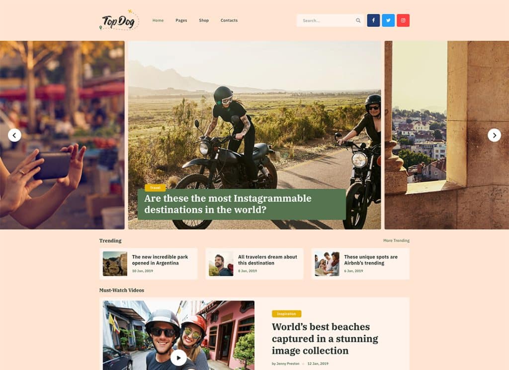 Anjing Teratas | Tema WordPress Blog & Majalah Elementor All-in-One