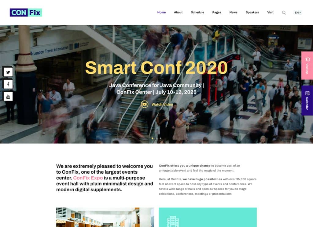 ConFix – WordPress-Theme für Expo und Events